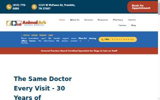 Animal Ark Animal Hospital website