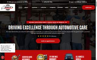 Cody's Automotive website