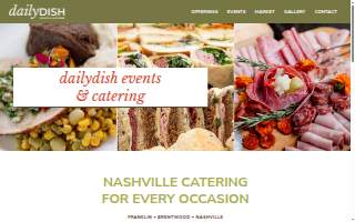 DailyDish Events & Catering website