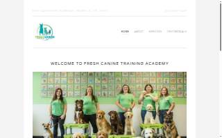 Fresh Canine Training Academy website