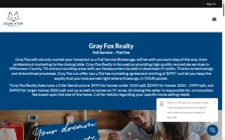 Gray Fox Realty website