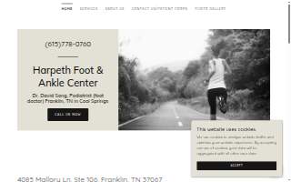Harpeth Foot & Ankle Center website