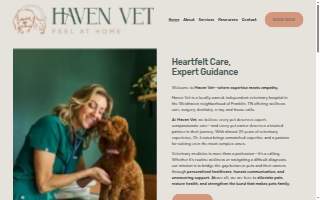 Haven Vet website