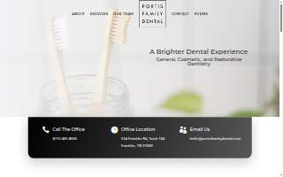 Portis Family Dental website