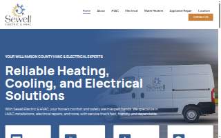 Sewell Electric & HVAC website