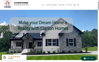 Clarion Homes website