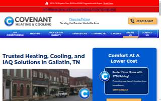 Covenant Heating and Cooling of Gallatin website