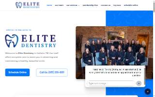 Elite Dentistry website
