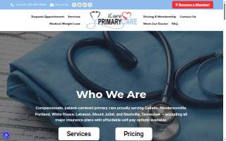 iCare Primary Care website