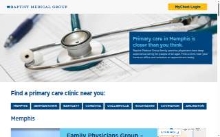 Baptist Medical Group-UT Internal Medicine Clinic website
