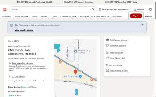 Walgreens Pharmacy website