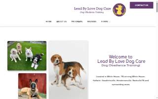 Lead by Love Dog Care website