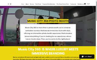 Music City 360 Photo Booth website