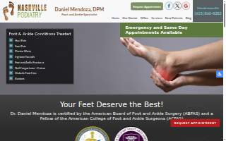 Nashville Podiatry website