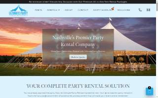Ultimate Party Tents & Events website
