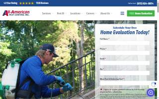 All-American Pest Control of Hendersonville website