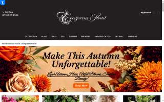 Evergreens Florist website