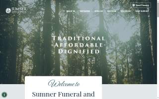 Sumner Funeral & Cremation Lakeside website