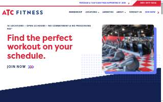 ATC Fitness of Bartlett website
