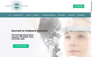 Burnett and Hubbard Eyecare website