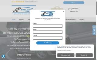Collision South website