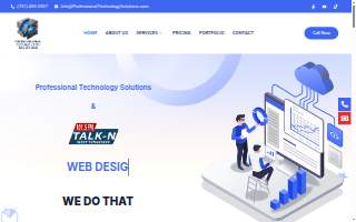 Professional Technology Solutions website