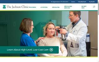 The Jackson Clinic - OBGYN Department website