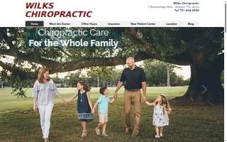 Wilks Chiropractic website