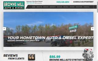 Browns Mill Auto & Diesel website