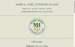 Mark Hurt Law Firm - Injury & Disability Attorneys website