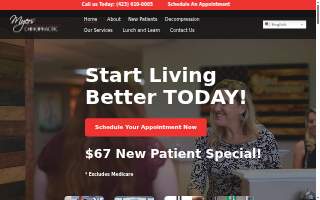 Myers Chiropractic website