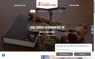 The Law Office of Dustin D. Jones website