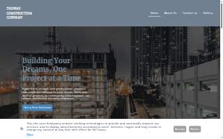 Thomas Construction Co website