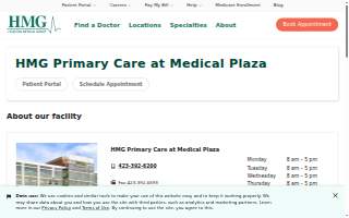 HMG Primary Care at Medical Plaza website