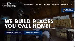 Patterson Homes website