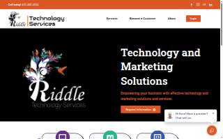 Riddle Technology Services website