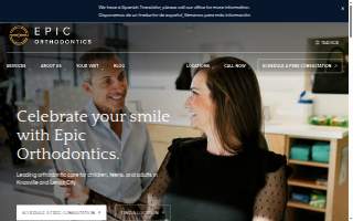 Epic Orthodontics website