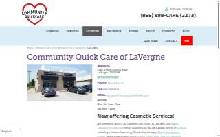 Community Quick Care of Lavergne website