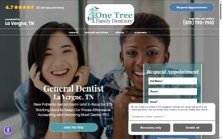 One Tree Family Dentistry website