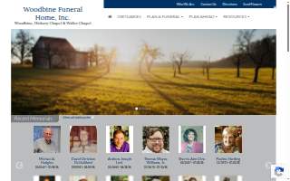 Woodbine Funeral Home website