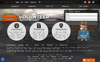 Volunteer Auto Sales LLC website