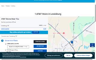 AT&T Store of Lewisburg website