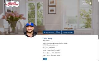 Chris Kilby Realtor Blevins Group, Realty Executives website