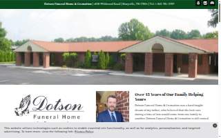 Dotson Funeral Home & Cremation website