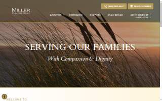 Miller Funeral Home website