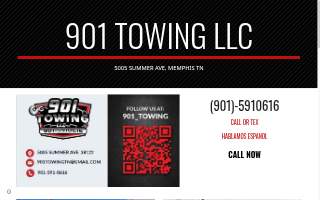 901 Towing Memphis 24/7 website