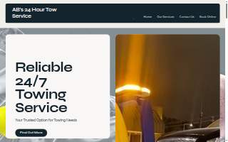 AB's 24 Hour Tow Service website