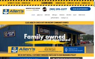 Allen's Automotive Center Inc website