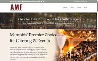 AMF Catering - A Moveable Feast Catering website