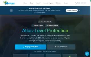 Atlus Pest Solutions Memphis website